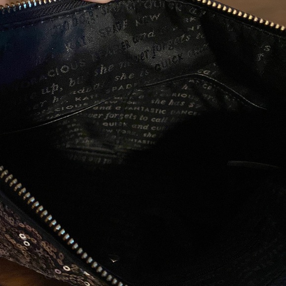 Kate Spade black sequin handbag - Picture 6 of 9